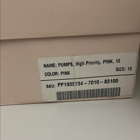 JustFab Pink Stiletto Heels with Rhinestone Embellishments - Picture 4 of 5